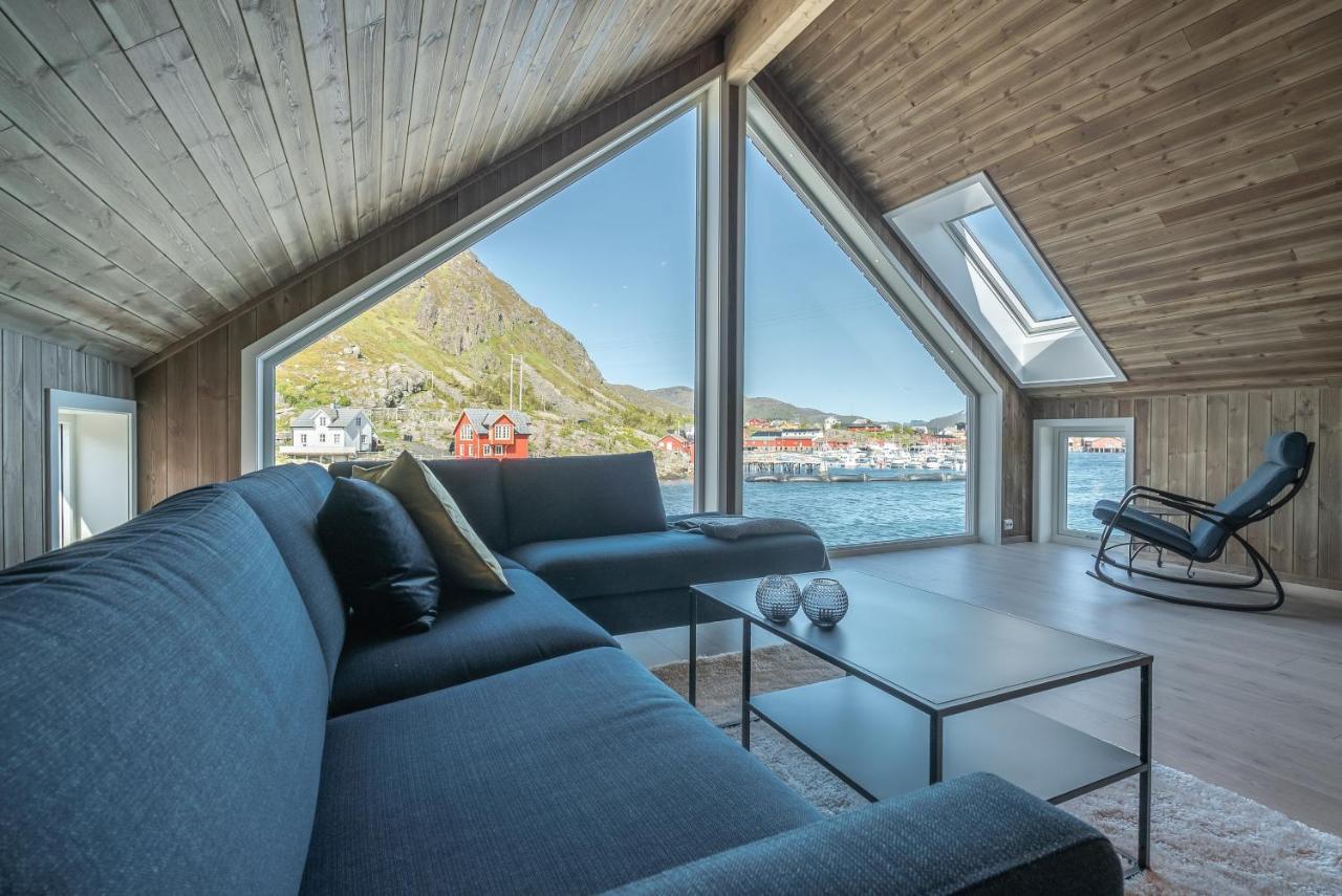Seafront New Cabin In Lofoten Ballstad Exteriör bild