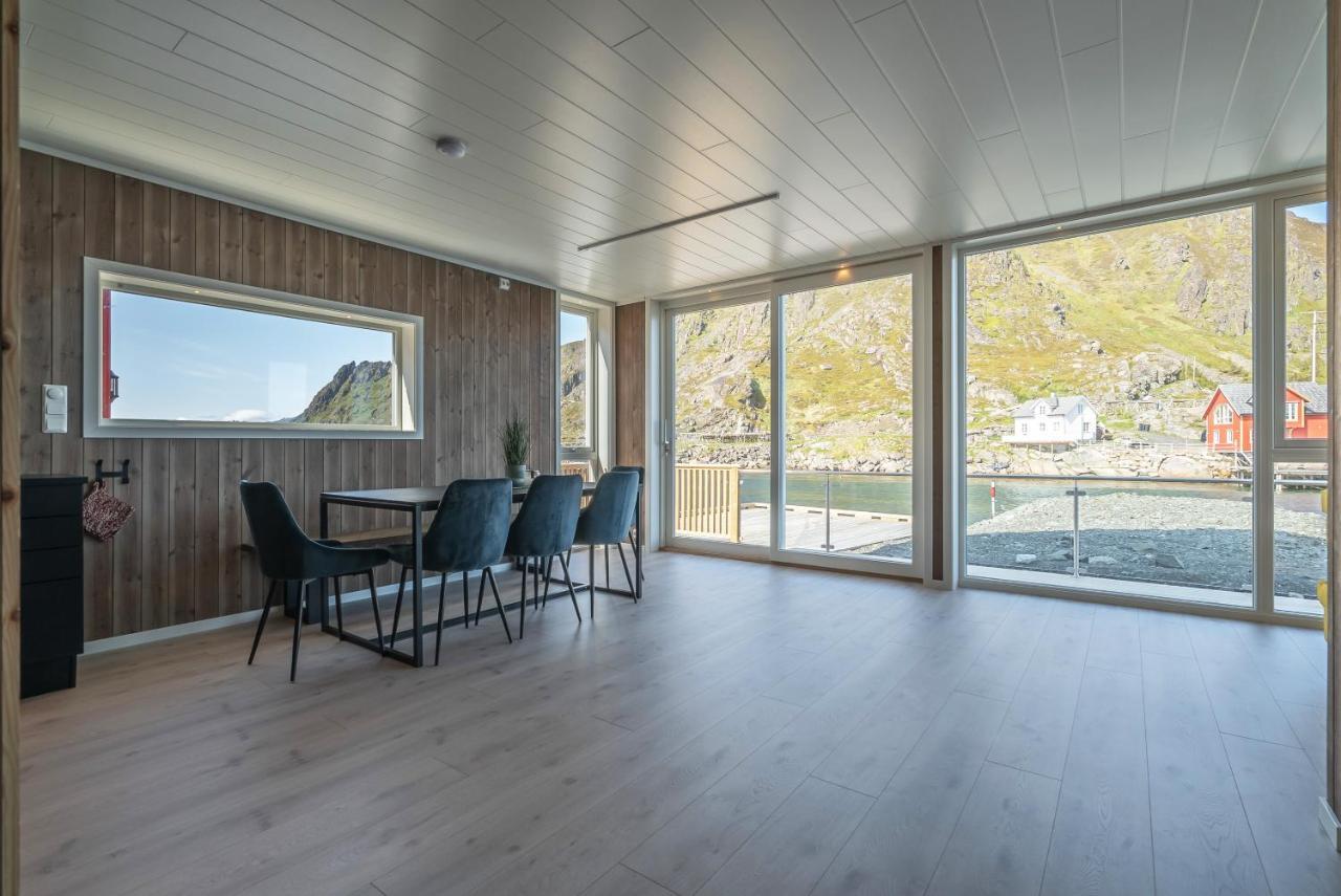 Seafront New Cabin In Lofoten Ballstad Exteriör bild