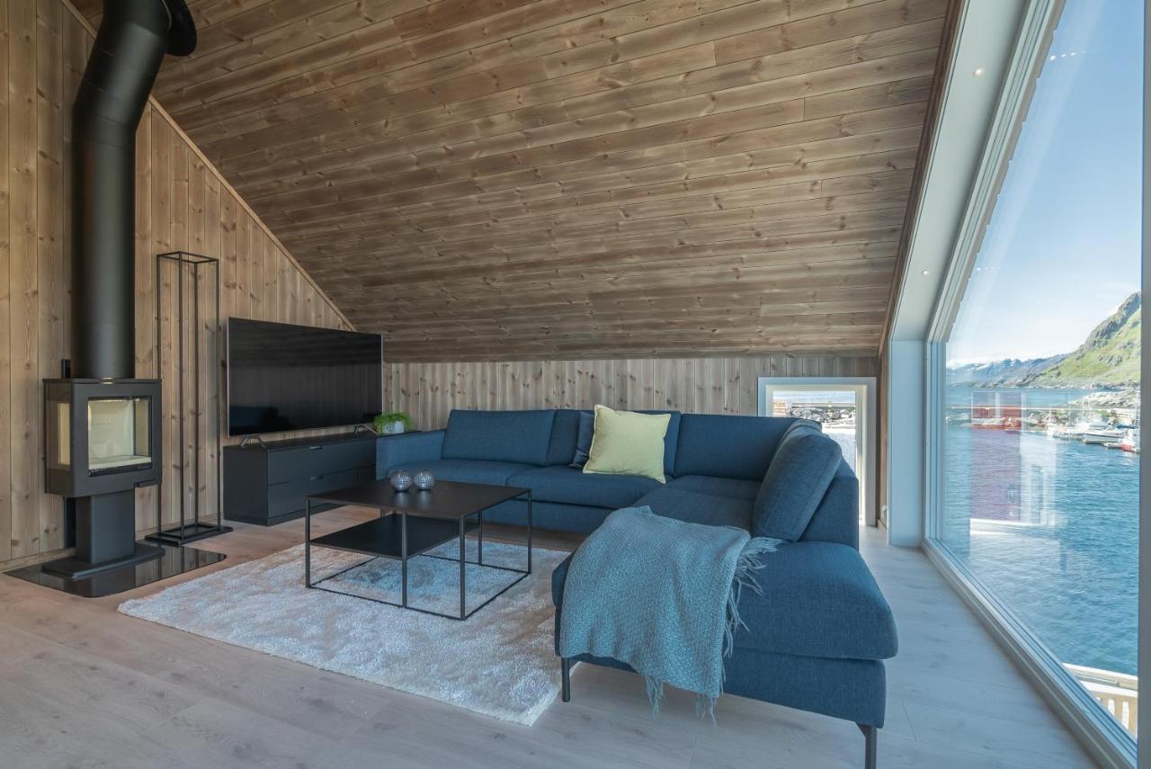 Seafront New Cabin In Lofoten Ballstad Exteriör bild