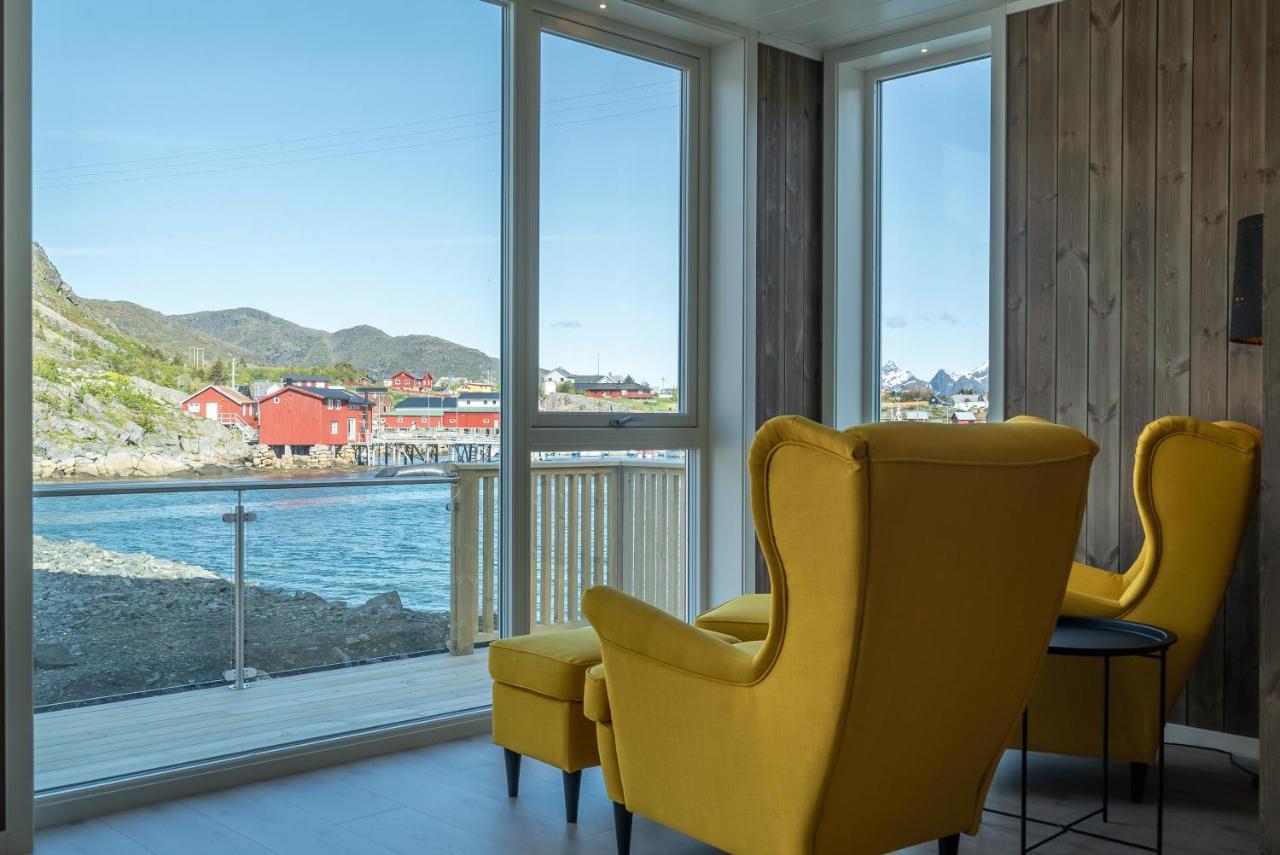 Seafront New Cabin In Lofoten Ballstad Exteriör bild