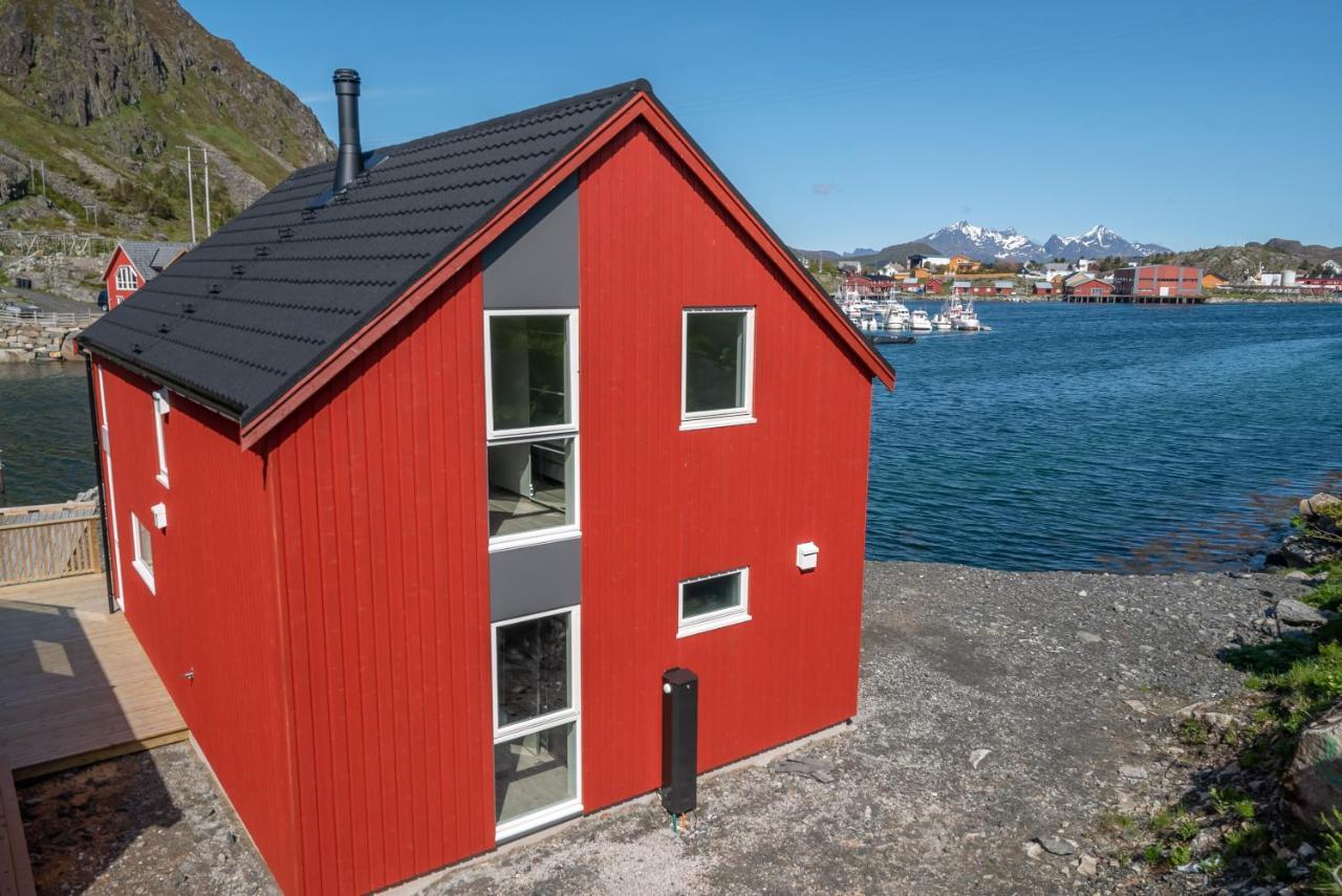 Seafront New Cabin In Lofoten Ballstad Exteriör bild